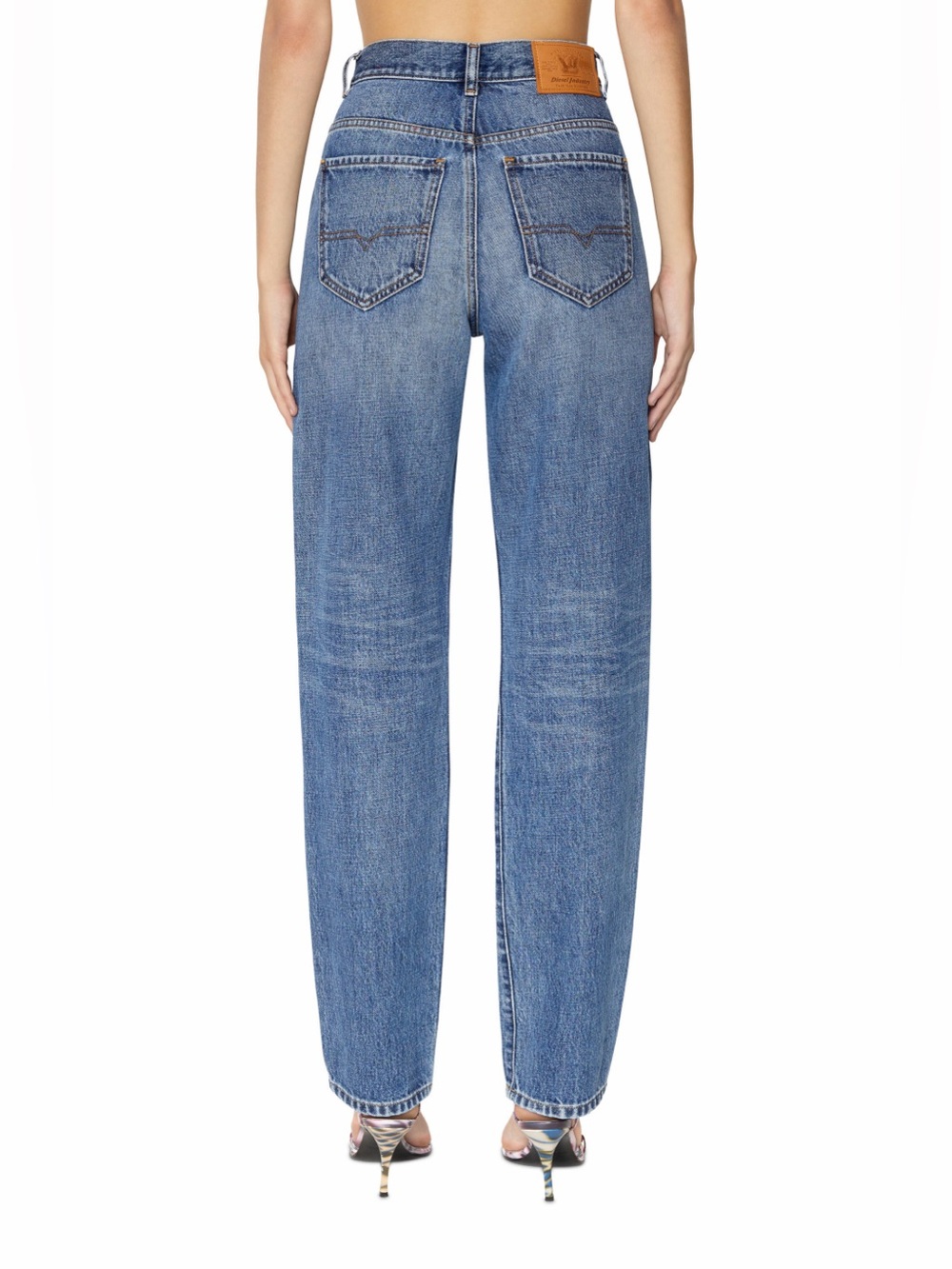 Diesel 1956 Straight Leg Jeans - Medium Blue Wash